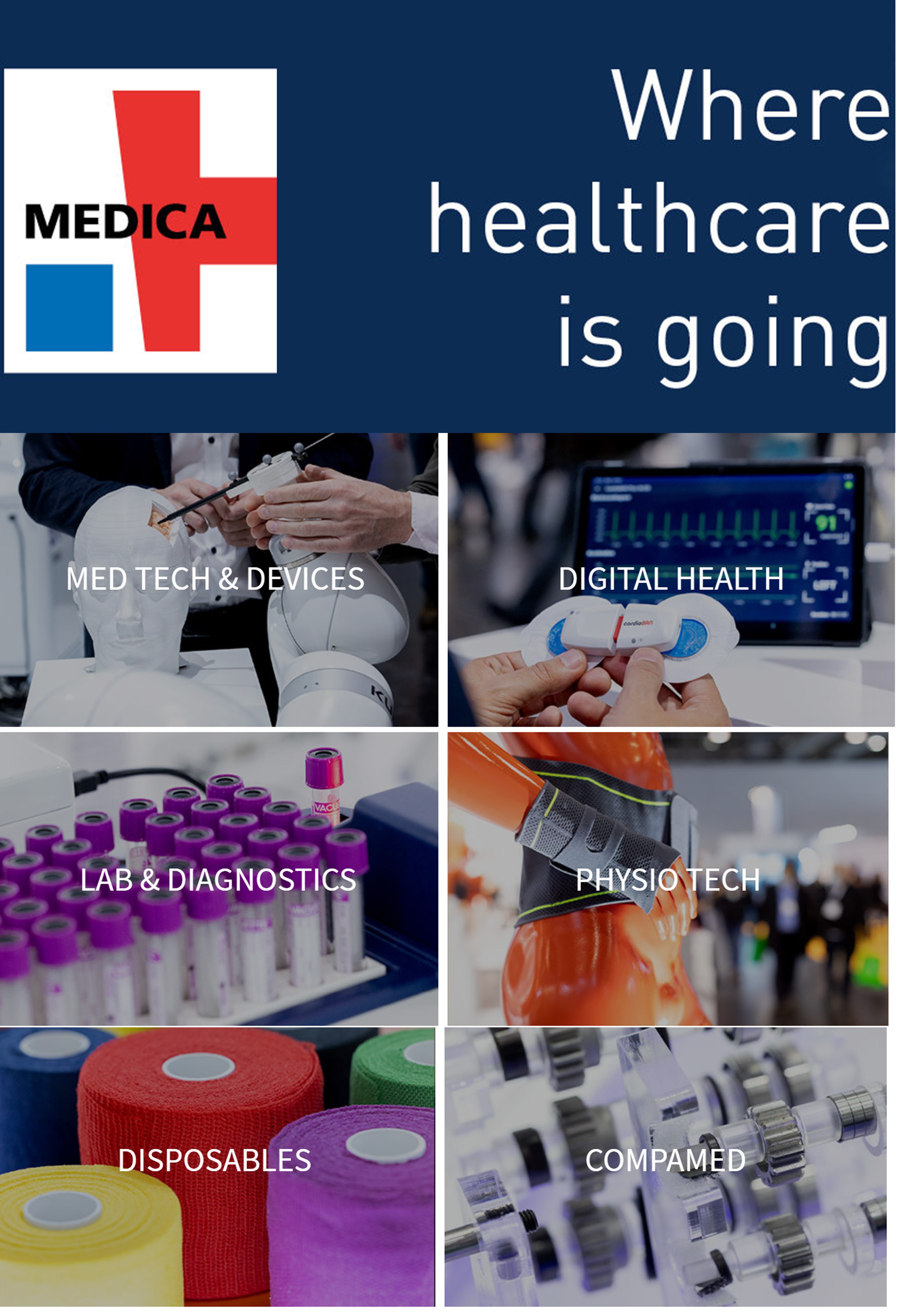 Image：MEDICA 2024- medical technology trade fair/11-14 Nov.