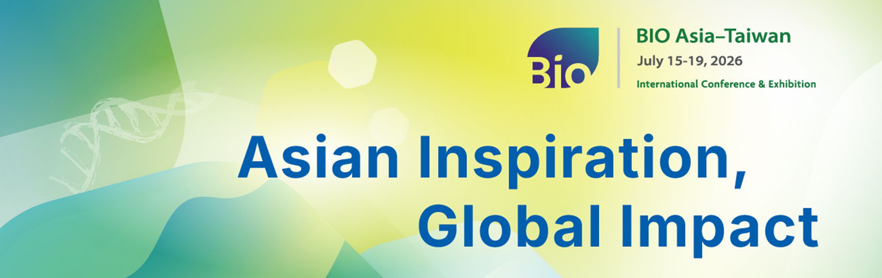 Image：BIO Asia－Taiwan runs from July 15 - 19, 2026, with the exhibition opening July 16 - 19, 2026