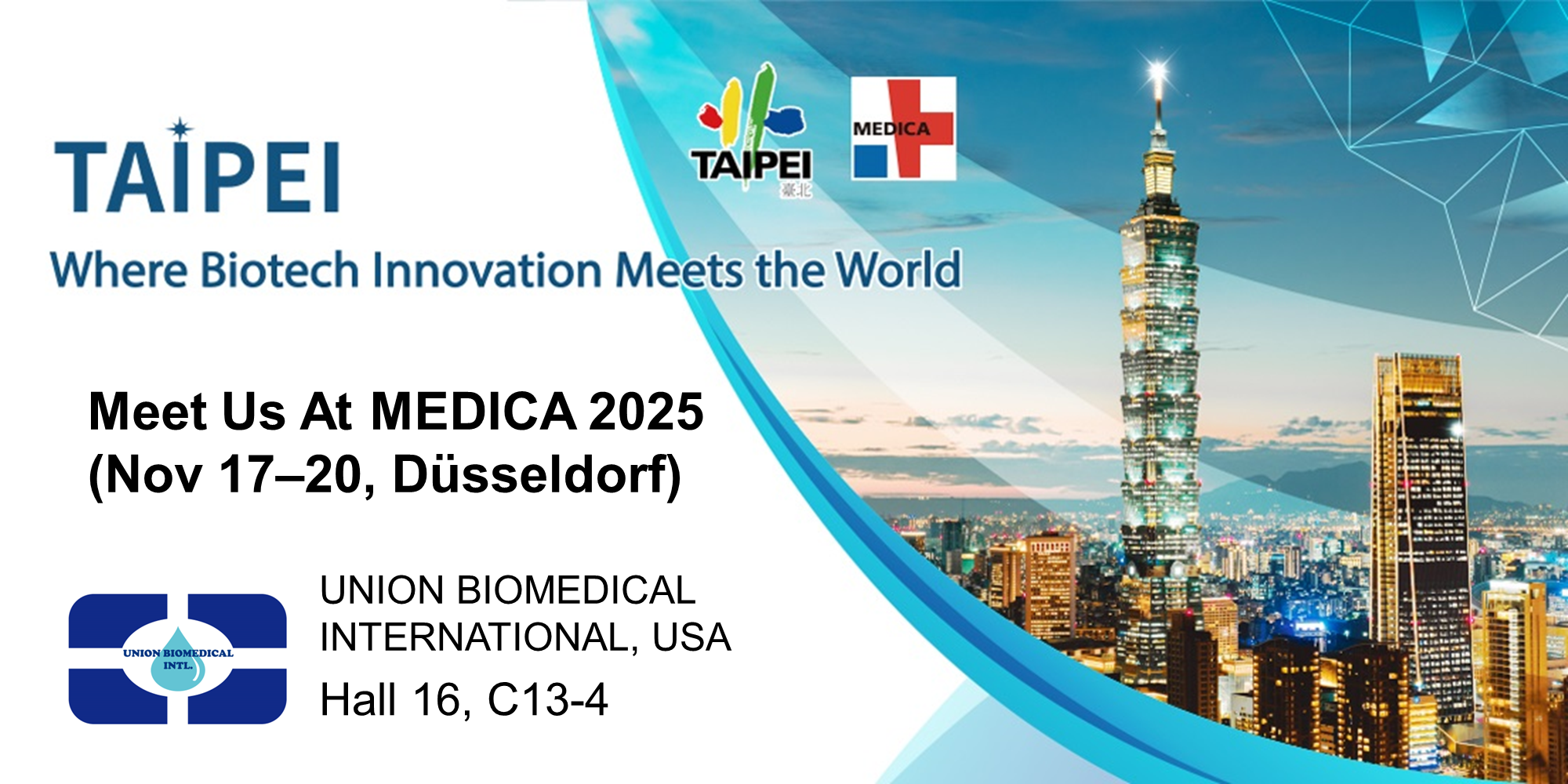 pic of welcome to visit us at MEDICA 2025