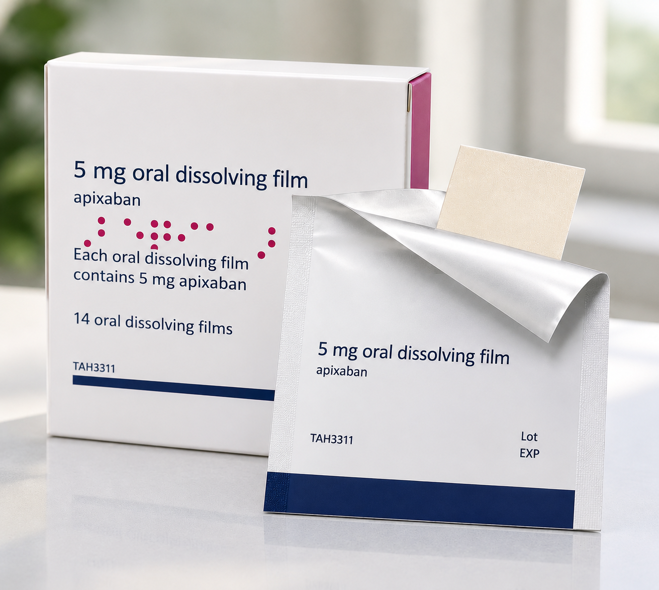 TAH3311 Apixaban Anticoagulant Oral Dissolving Film