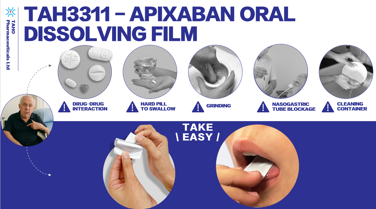 TAH3311 offers easier administration than conventional tablets